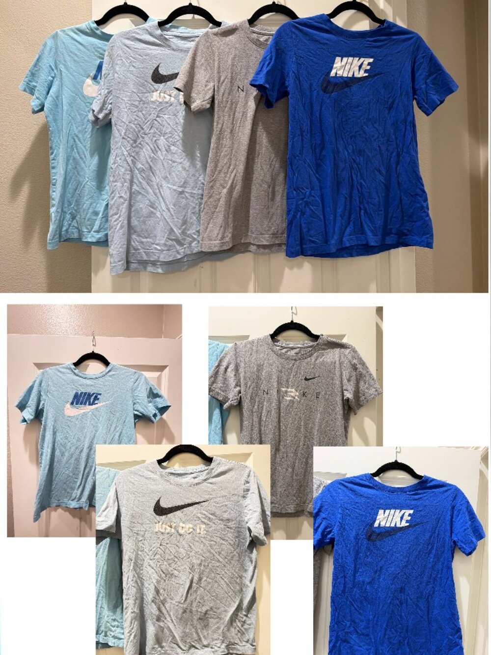 🔥 Nike Youth T-Shirt Bundle - 4 Pack Graphic Tees Save Money Set (Sizes L & XL)